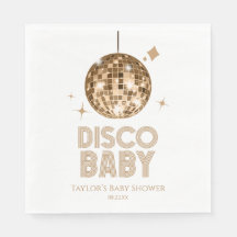 Chá de fraldas 'Disco Baby' da Bola Disco Dourada