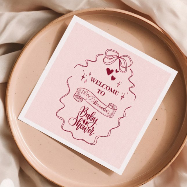 Guardanapo De Papel Chá de fraldas do Arco desenhado na mão da porta (Criador carregado)