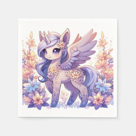 Guardanapo De Papel Chá de fraldas do Boho Fun Unicorn