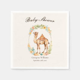 Guardanapo De Papel Chá de fraldas do Camelo de Cores Aquáticas Cuja C