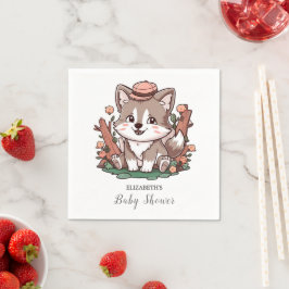 Guardanapo De Papel Chá de fraldas do Lobo Sonho Místico