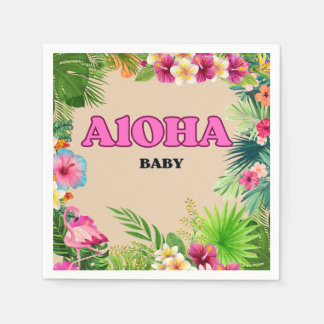 Guardanapo De Papel Chá de fraldas do Paraíso Tropical: Aloha Baby Nap