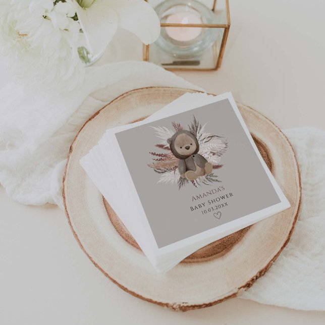 Guardanapo De Papel Chá de fraldas do Urso Boho (Criador carregado)