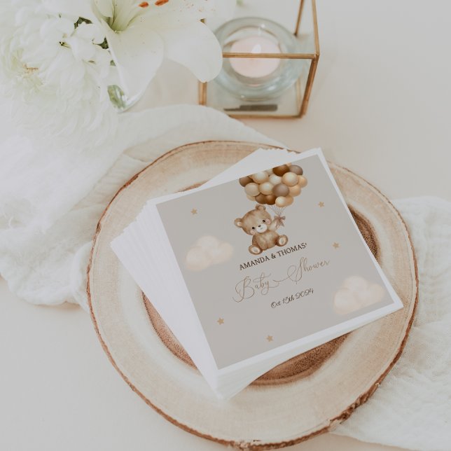 Guardanapo De Papel Chá de fraldas do Urso de Teddy Neutro (Criador carregado)