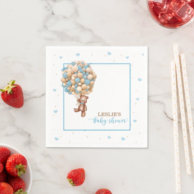 Guardanapo De Papel Chá de fraldas do Urso Teddy - Personalizado para  (Insitu)