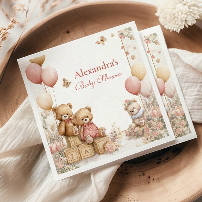 Guardanapo De Papel Chá de fraldas do Urso Vermelho (Criador carregado)