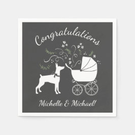 Guardanapo De Papel Chá de fraldas Doberman Pinscher