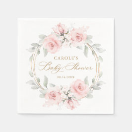 Guardanapo De Papel Chá de fraldas Dourado verde-rosa-pincelado