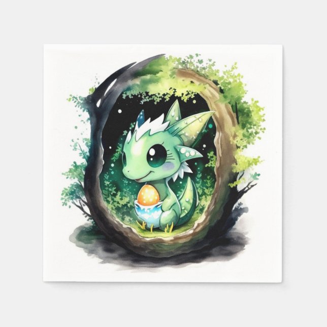 Guardanapo De Papel Chá de fraldas Dragon Fantasy (Frente)