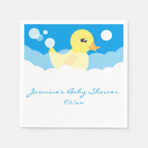 Guardanapo De Papel Chá de fraldas Ducky de borracha do menino bonito