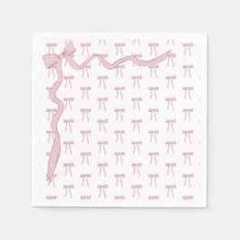 Guardanapo De Papel Chá de fraldas Elegante de Fita Rosa