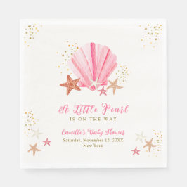 Guardanapo De Papel Chá de fraldas Elegante Elegante Rosa Dourado