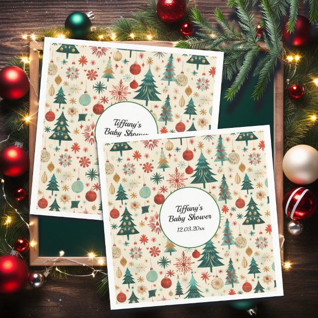 Guardanapo De Papel Chá de fraldas Festivo de Inverno (Criador carregado)