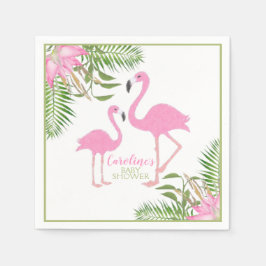 Guardanapo De Papel Chá de fraldas Flamingo Floral