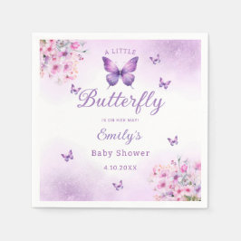 Guardanapo De Papel Chá de fraldas floral de Borboleta Moderno