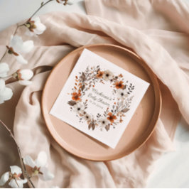 Guardanapo De Papel Chá de fraldas Floral de Cottagecore