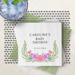 Guardanapo De Papel Chá de fraldas Floral Fiesta Vivid