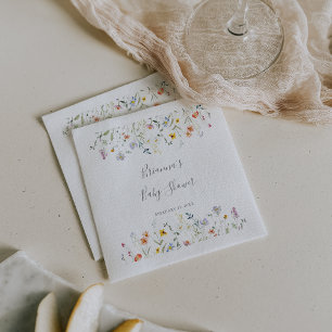 Guardanapo De Papel Chá de fraldas Floral Multicolor Selvagem