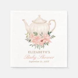 Guardanapo De Papel Chá de fraldas Floral Tea Party