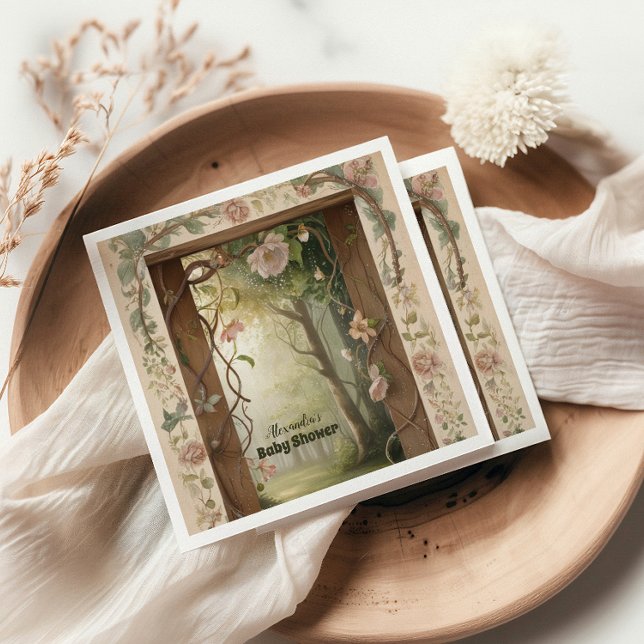 Guardanapo De Papel Chá de fraldas Floresta de Boho Woodland (Criador carregado)