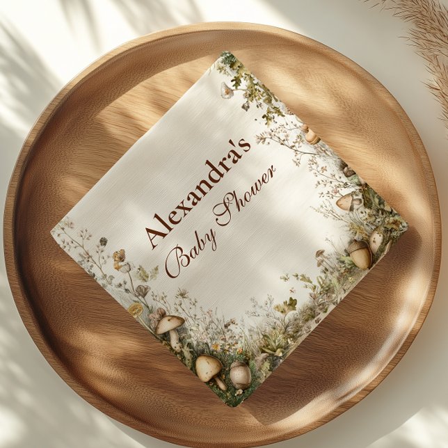Guardanapo De Papel Chá de fraldas Floresta de Cogumelos Woodland (Criador carregado)