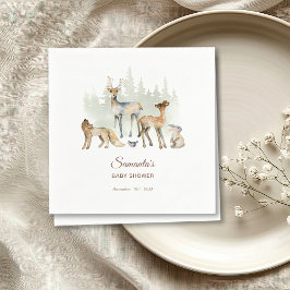 Guardanapo De Papel Chá de fraldas Florestal de Animais