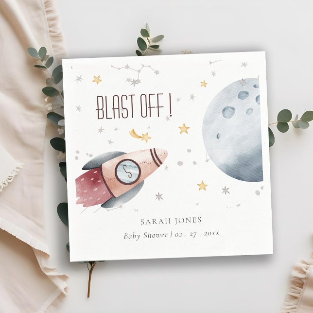 Guardanapo De Papel Chá de fraldas Foguete de Planeta Estrelado de Esp (Criador carregado)