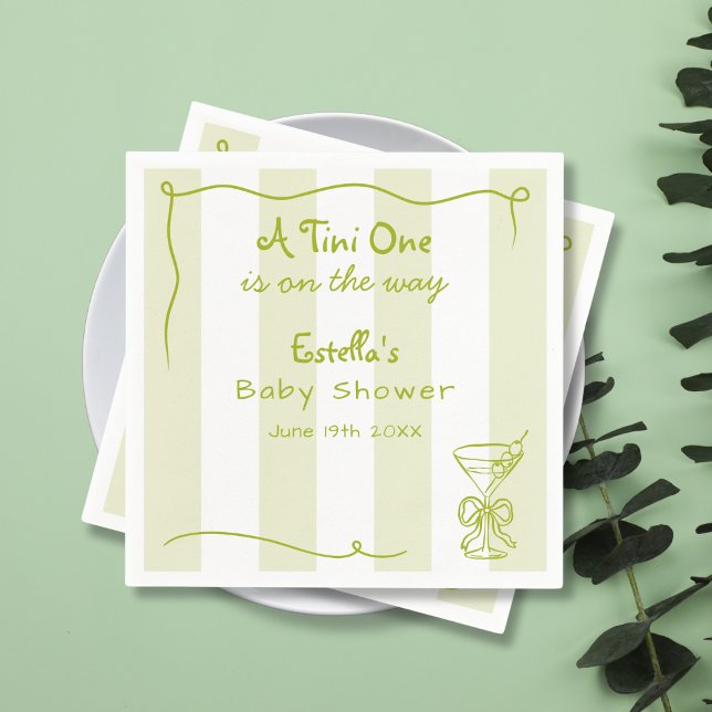 Guardanapo De Papel Chá de fraldas Funky Retro Dirty Martini (Criador carregado)