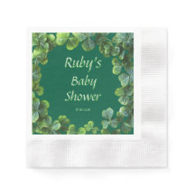 Chá de fraldas Green Clovers