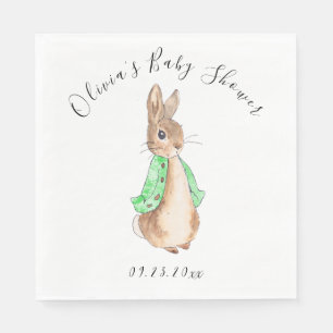 Guardanapo De Papel Chá de fraldas Green Peter Rabbit