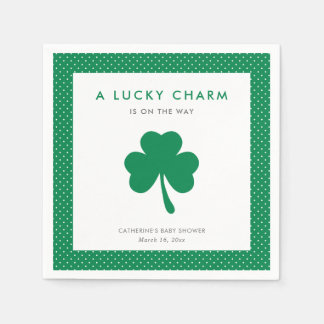 Guardanapo De Papel Chá de fraldas Irlandês Shamrock Lucky Charm