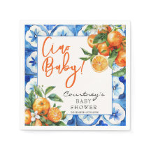 Chá de fraldas Laranja Italiano