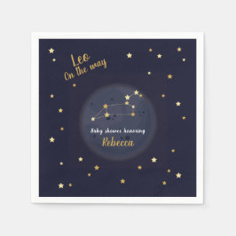 Guardanapo De Papel Chá de fraldas Leo Zodiac