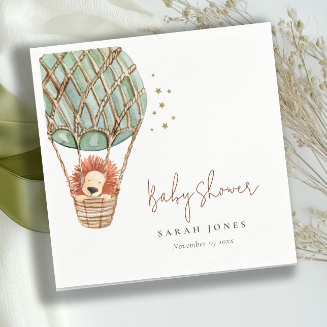 Guardanapo De Papel Chá de fraldas Mágico de Leão de Balão de Ar Quent (Criador carregado)