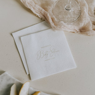 Guardanapo De Papel Chá de fraldas Minimalista Clássico Dourado
