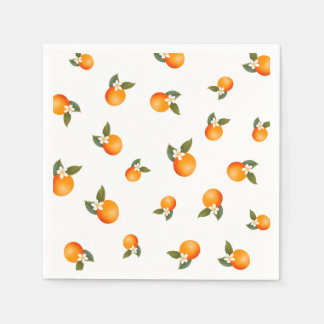 Guardanapo De Papel Chá de fraldas Minimalista do Citrus Cutil Laranja