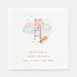 Guardanapo De Papel Chá de fraldas Mínimo de Estrelas Boho Bunny