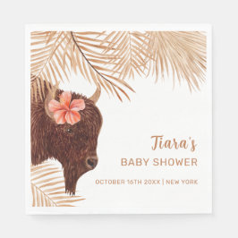 Guardanapo De Papel Chá de fraldas Minúsculo Boho Floral Santa Garota