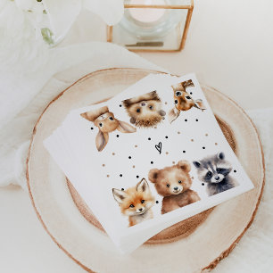 Guardanapo De Papel Chá de fraldas Moderno de Animais da Floresta