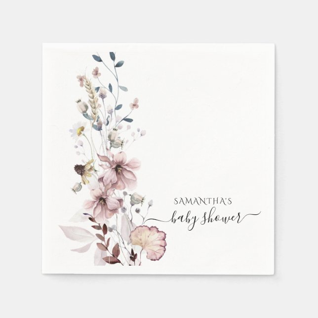 Guardanapo De Papel Chá de fraldas moderno mínimo selvagem (Frente)