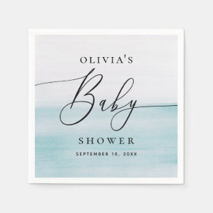 Guardanapo De Papel Chá de fraldas Náutico   Costeira Azul de Cores Aq