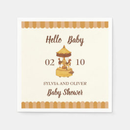 Guardanapo De Papel Chá de fraldas neutro do carrossel