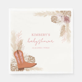 Guardanapo De Papel Chá de fraldas Pampas Boot Elegant Boots