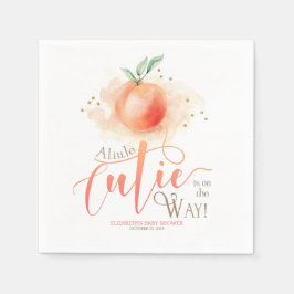 Guardanapo De Papel Chá de fraldas Peach Cutie