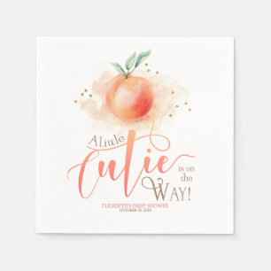 Guardanapo De Papel Chá de fraldas Peach Cutie