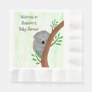 Guardanapo De Papel Chá de fraldas Pensado Do Urso Koala Com Sono Pers