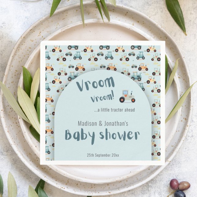 Guardanapo De Papel Chá de fraldas pequeno trator à frente Papel Napki (Criador carregado)