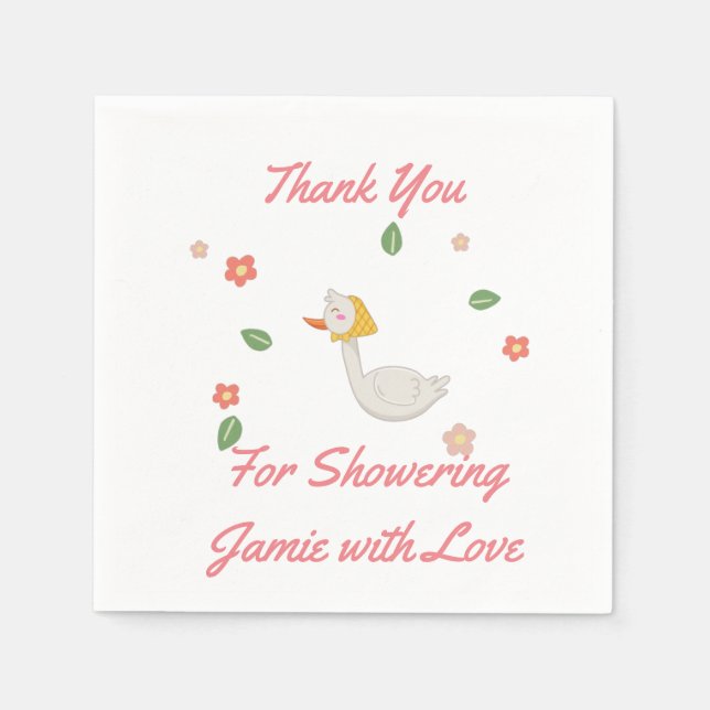 Guardanapo De Papel Chá de fraldas Personalizado (Frente)