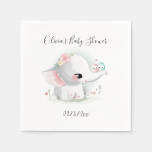 Guardanapo De Papel Chá de fraldas Personalizado de Elefante Bonito