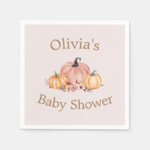 Chá de fraldas personalizado Napkins